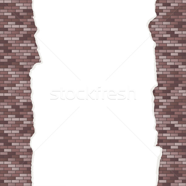 wall background with broken plaster seamless Stock photo © opicobello