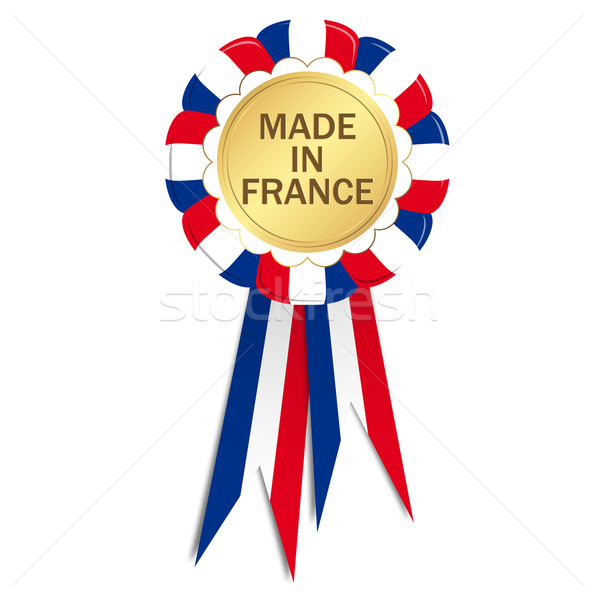 Seal with ribbons MADE IN FRANCE Stock photo © opicobello