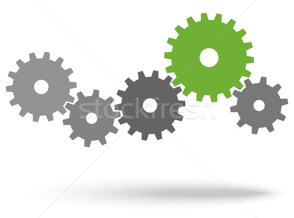 gears for cooperation symbolism Stock photo © opicobello