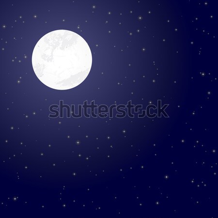 moon and starry night Stock photo © opicobello