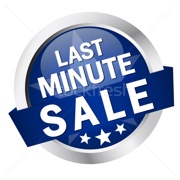 Button with banner ' LAST MINUTE SALE ' Stock photo © opicobello