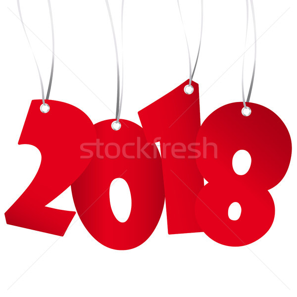 hanging new year 2018 numbers Stock photo © opicobello