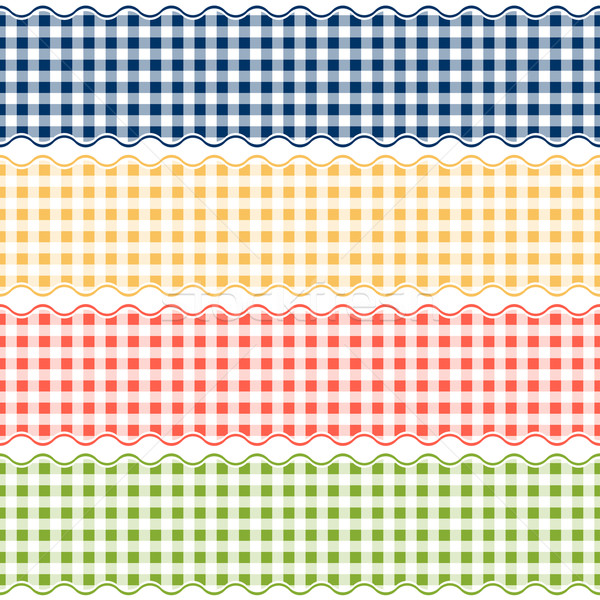 Banner checkered pattern - endless Stock photo © opicobello