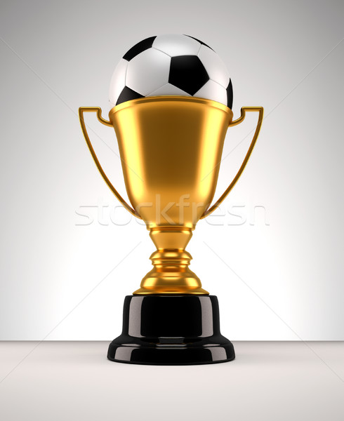 Fotball trophy Stock photo © orla