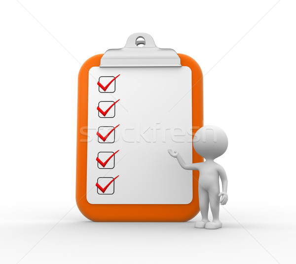 Clipboard and checklist Stock photo © orla