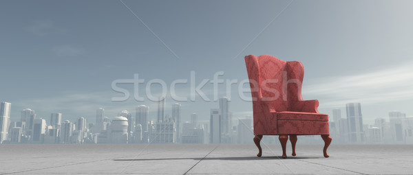 Old armchair outdoors  Stock photo © orla