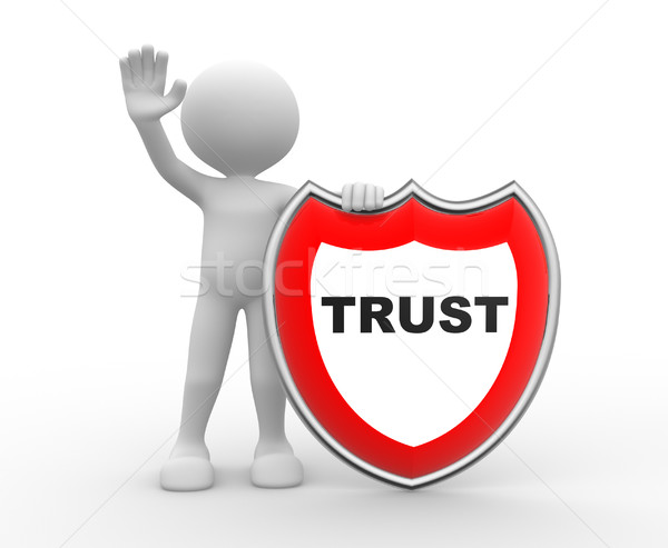 Shield. Trust  Stock photo © orla