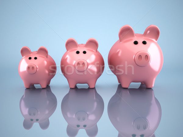 3  貯金 3dのレンダリング 実例 ビジネス お金 ストックフォト © orla