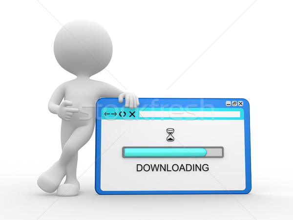 Download sign on screen Stock photo © orla