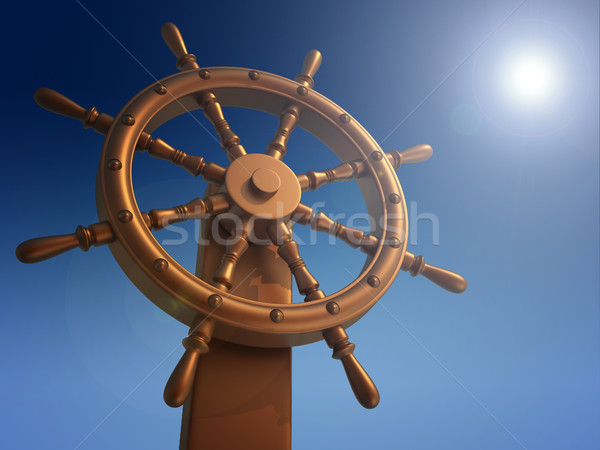 Ship wheel Stock photo © orla
