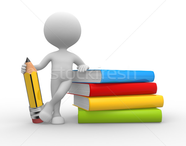 Books and a pencil  Stock photo © orla
