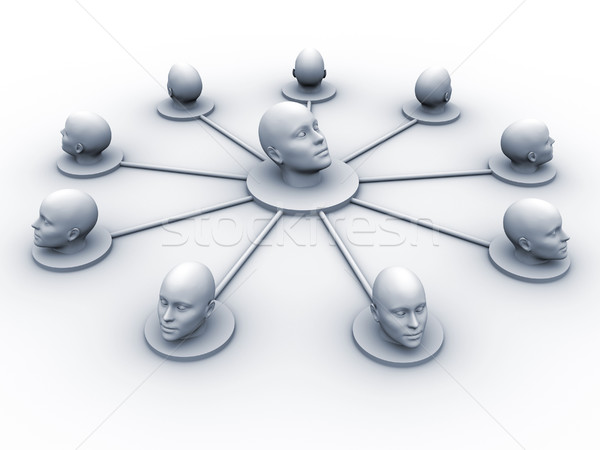 Head network Stock photo © orla
