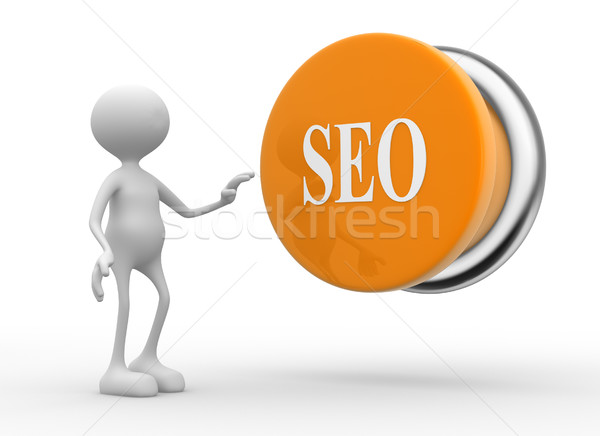 Seo (search engine optimization) button.  Stock photo © orla