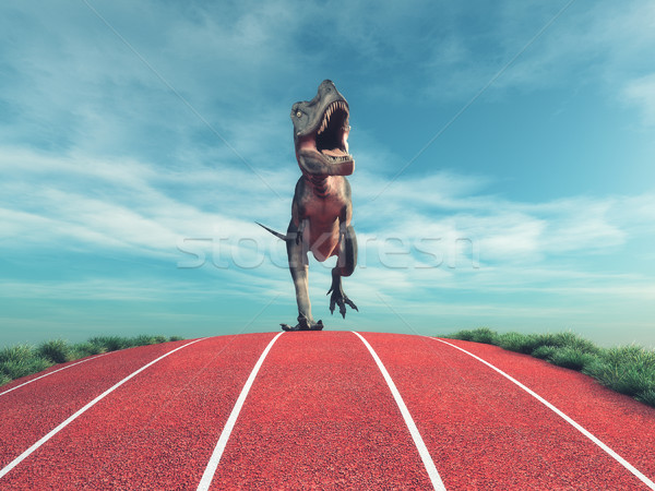 A dinosaur running  Stock photo © orla