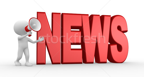News concept and a megaphone Stock photo © orla