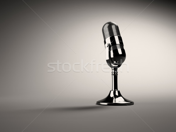 Retro microphone Stock photo © orla