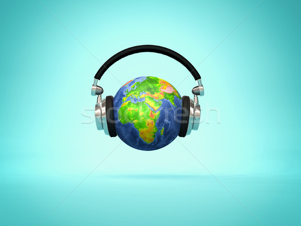 Listening the world  Stock photo © orla