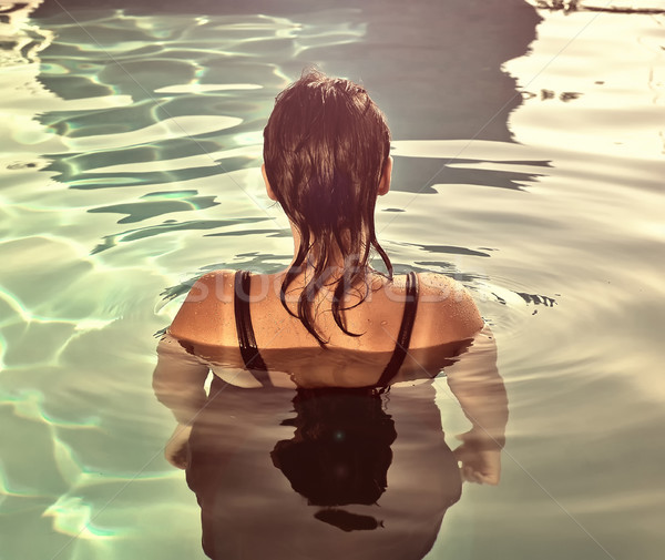 Girl swimming  Stock photo © orla