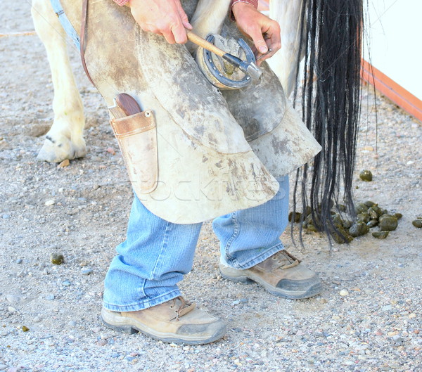 Farrier working. Stock photo © oscarcwilliams
