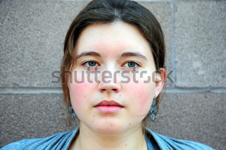 Femminile bellezza espressioni esterna donna adolescente Foto d'archivio © oscarcwilliams