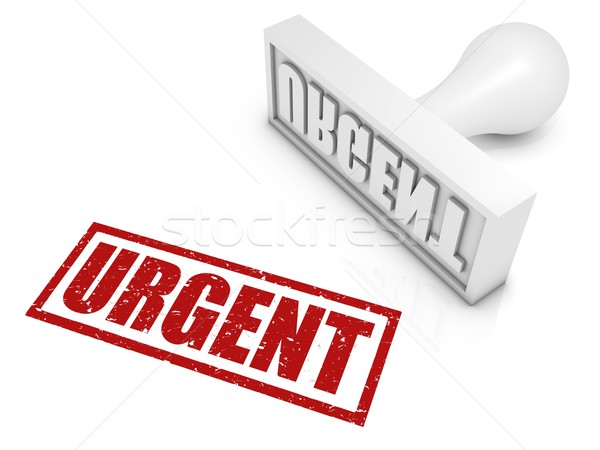 Urgente rosso finanziare timbro Foto d'archivio © OutStyle