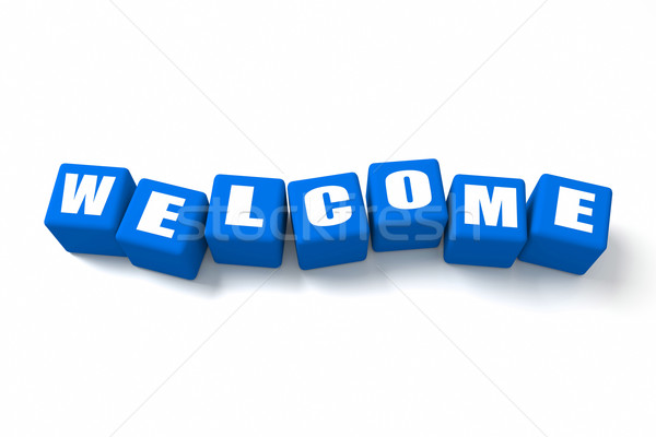 Welcome Blue Stock photo © OutStyle
