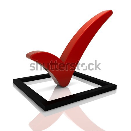 Red Tick Symbol Stock photo © OutStyle