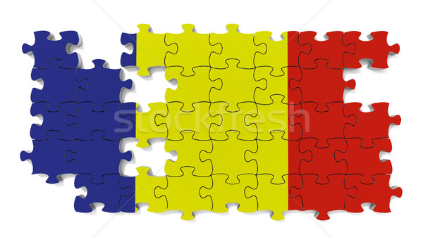 Andorra bandeira desaparecido peças quebra-cabeça Foto stock © OutStyle