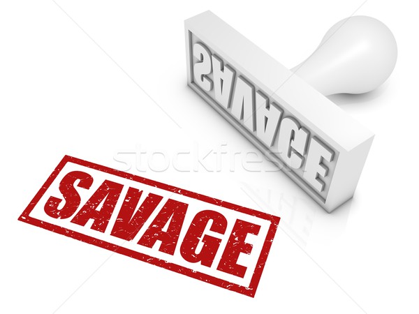 Savage Rubber Stamp Stock photo © OutStyle