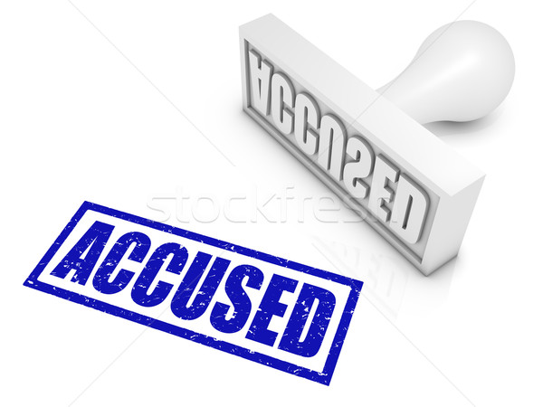 Accused Rubber Stamp Stock photo © OutStyle