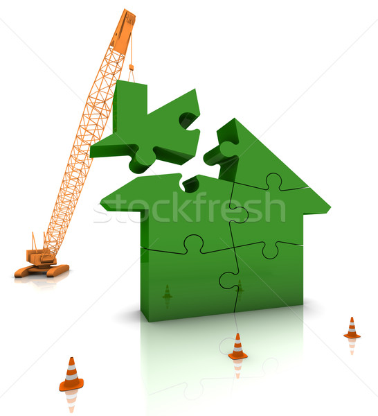 Building a Green Home Stock photo © OutStyle