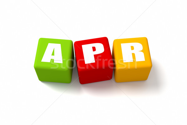 April Colored Cubes Stock photo © OutStyle