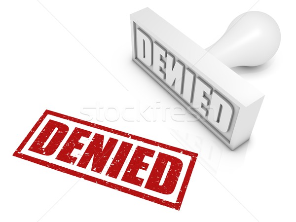 Elutasított pecsét render fogalmak fehér alapon izolált döntések Stock fotó © OutStyle