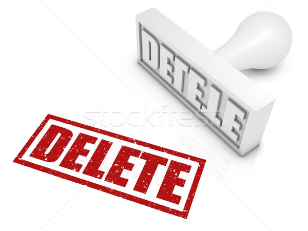 Delete Rubber Stamp Stock photo © OutStyle