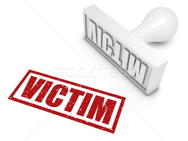 Victim Rubber Stamp Stock photo © OutStyle