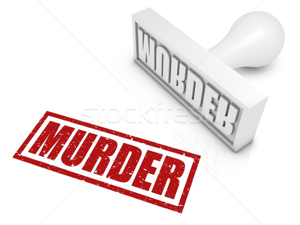 Gyilkosság pecsét bélyeg fogalmak Stock fotó © OutStyle