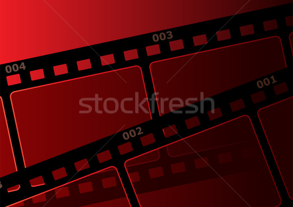 Film design film strip rosso arte cinema Foto d'archivio © oxygen64