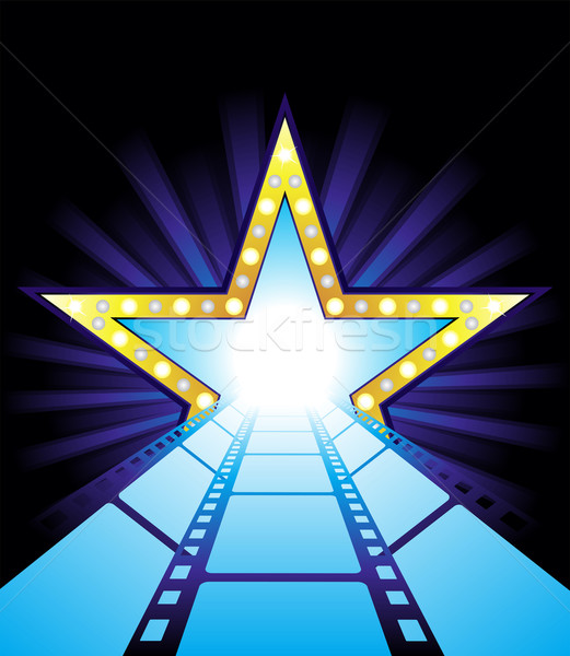 ストックフォト: 道路 · ハリウッド · 名声 · 星 · 映画