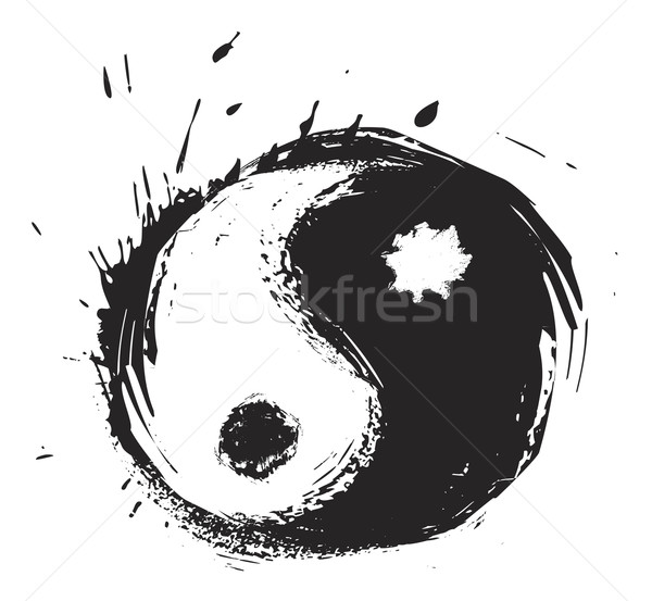 Artistic yin-yang symbol  Stock photo © oxygen64