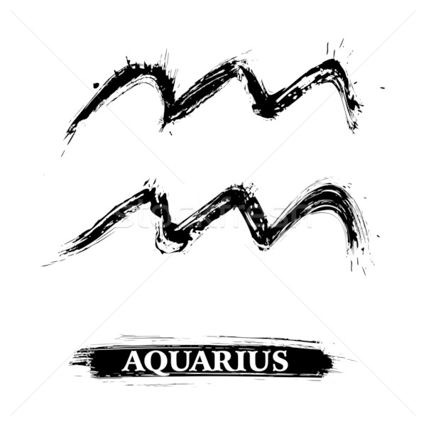 Aquarius symbol Stock photo © oxygen64