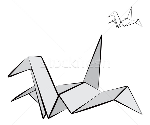 Origami bird Stock photo © oxygen64