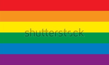 Tęczy banderą lesbijek gej biseksualny Zdjęcia stock © oxygen64