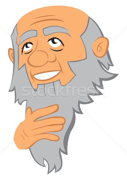 портрет мышления старик борода лице человека Сток-фото © oxygen64