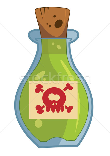 Magia elisir bottiglia morte veleno etichetta Foto d'archivio © oxygen64