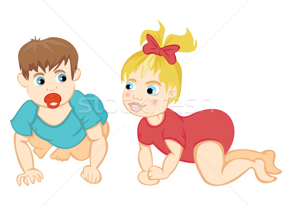 Baby crawling Stock photo © oxygen64