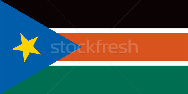 Meridionale Sudan bandiera vettore Foto d'archivio © oxygen64