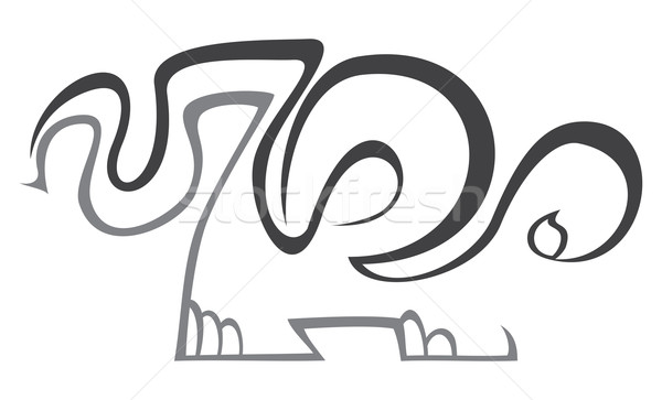 зоопарке символ иллюстрация изолированный белый аннотация Сток-фото © oxygen64