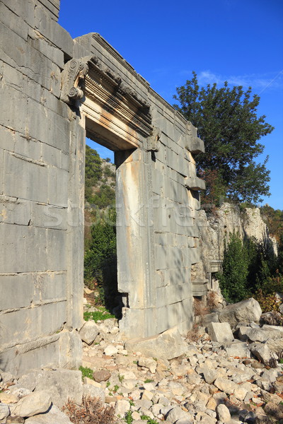 Romok ősi római templom kő antik Stock fotó © oxygen64