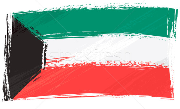Grunge Kuwait bandiera stile Foto d'archivio © oxygen64