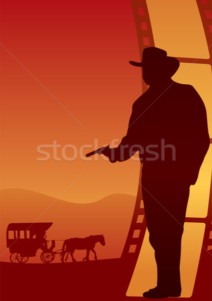 Western poster Stock photo © oxygen64